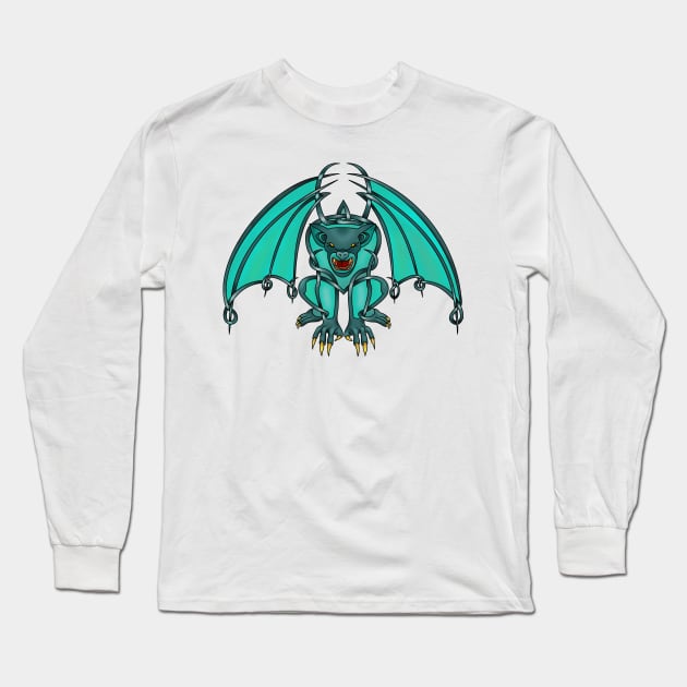 Gargoyle Long Sleeve T-Shirt by KnotYourWorld4